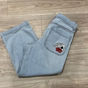 Hollister Light Blue Jeans with Card Patch